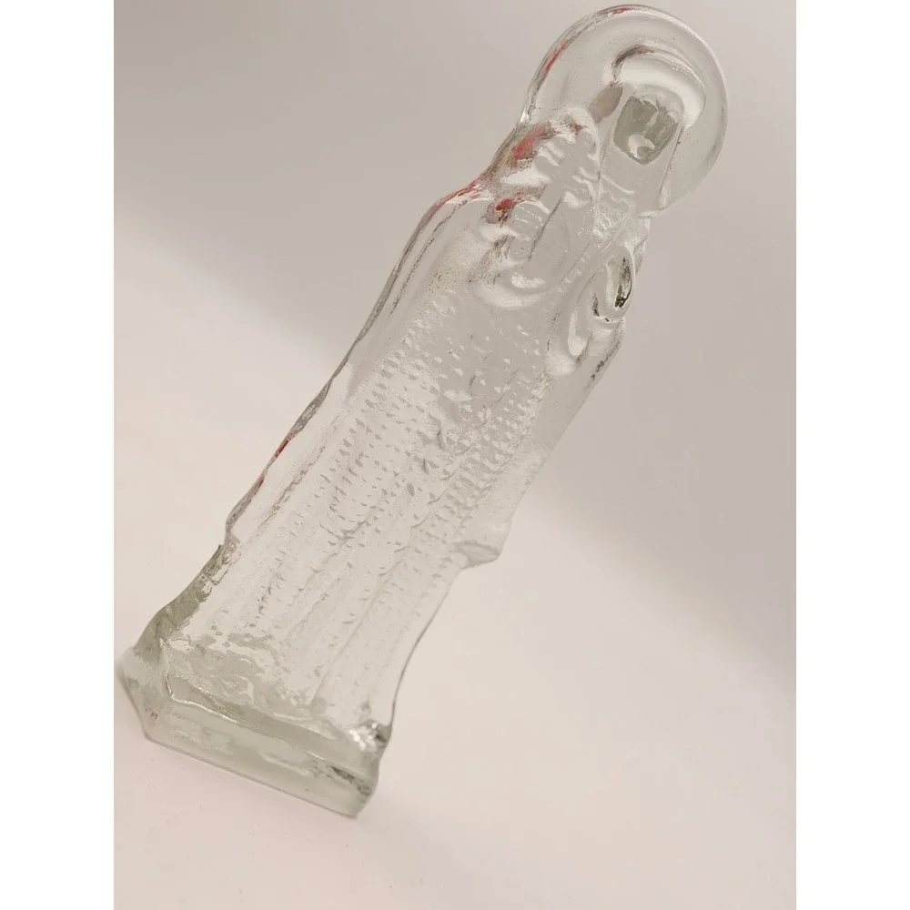 Neman Glassworks Belarus St Euphrosyne Polotsk Hand Pressed Art Glass Icon 11.5